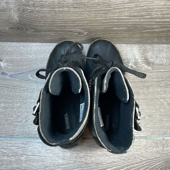Sorel Winter Fancy Lace II Warm Waterproof Women’s Size 5 Black Kettle Boots - Picture 5 of 12